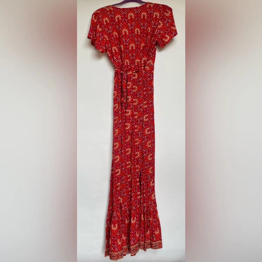 NWT Boho Maxi Wrap Dress - Small/Medium - Picture 8 of 16